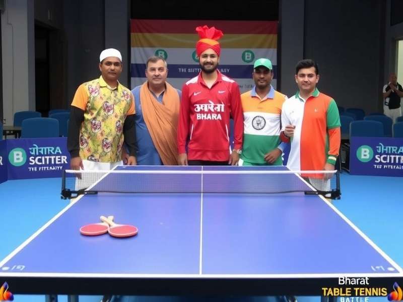 Bharat Table Tennis Battle Regional Costumes Bharat Table Tennis Battle showing regional player costumes from different Indian states with Bharat Table Tennis Battle watermark